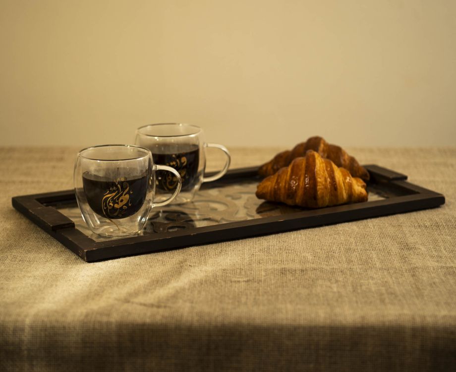 Tasse à café double paroi "Qahwa" en verre borosilicate