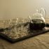 Théiere en verre transparent borosilicate 6 Verres à thé